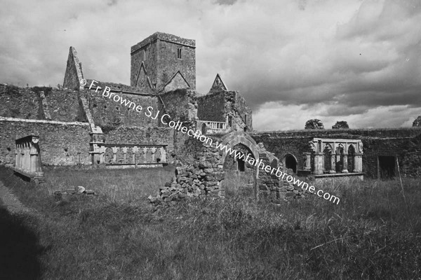 HOLY CROSS ABBEY  CLOISTERS FROM SOUTH WEST